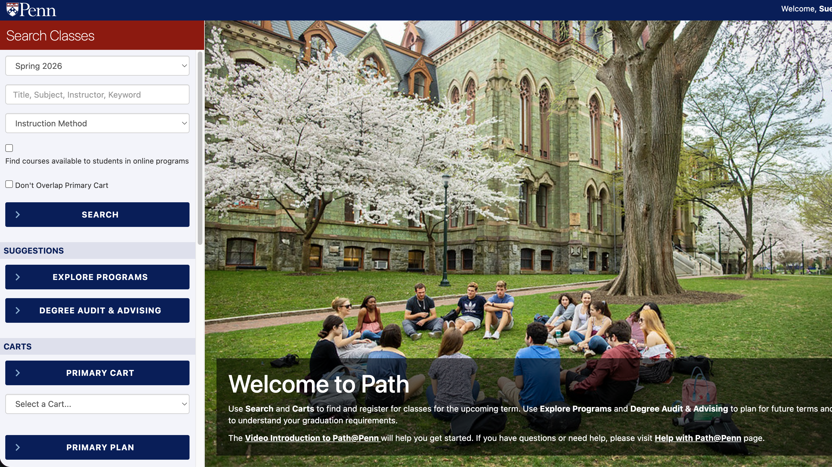 Current Path@Penn — Screenshot 2